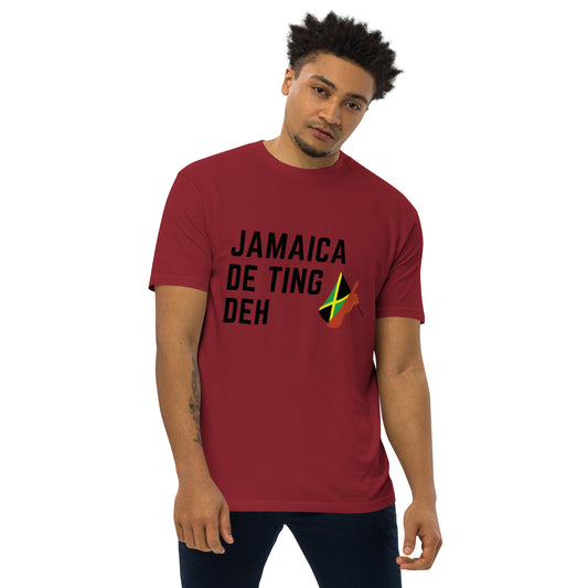 "Jamaica de ting deh" Men’s premium heavyweight tee