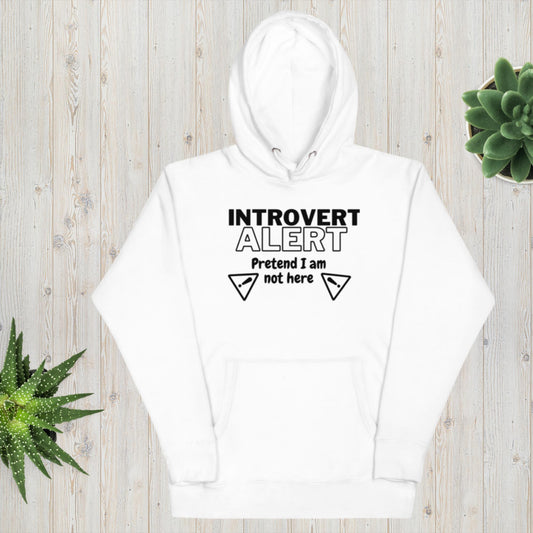 "Introvert Alert" Unisex Hoodie